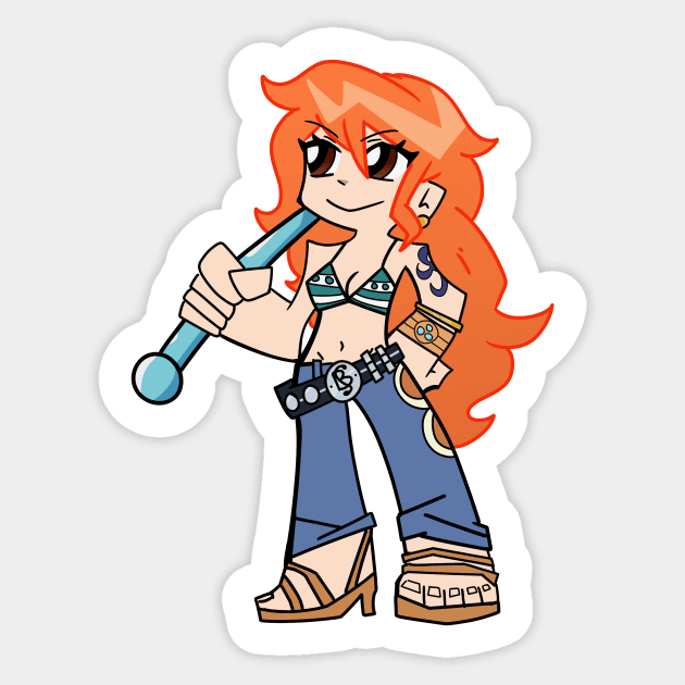 Nami x Panty and Stocking Sticker by TheRobCalledZeus